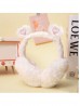 Solid Color Heart Plush Earmuff